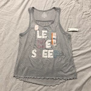 Sleep Treasures “Let Me Sleep” Table Tank Sleep Top/ Size: M (8-10)/ NWT